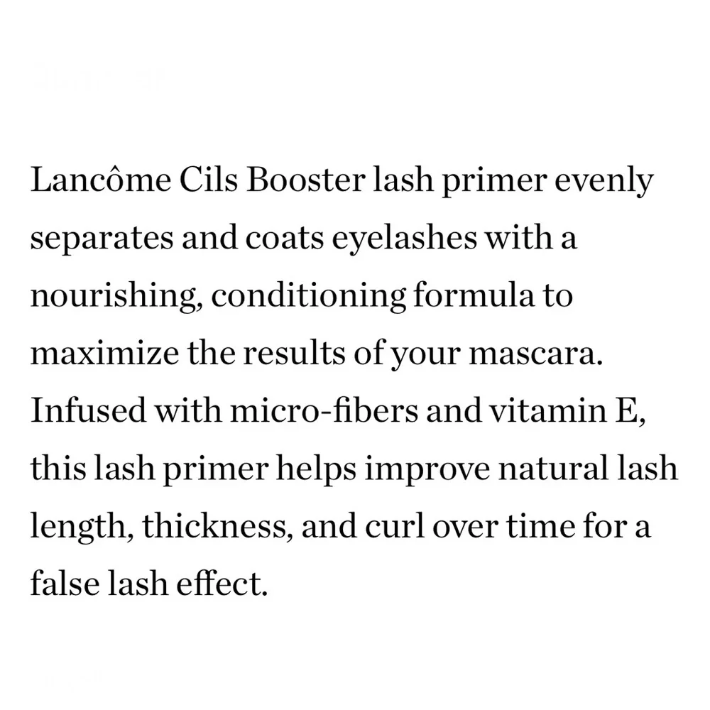 Lancôme Cils Booster XL Vitamin-Infused Lash Primer Mini